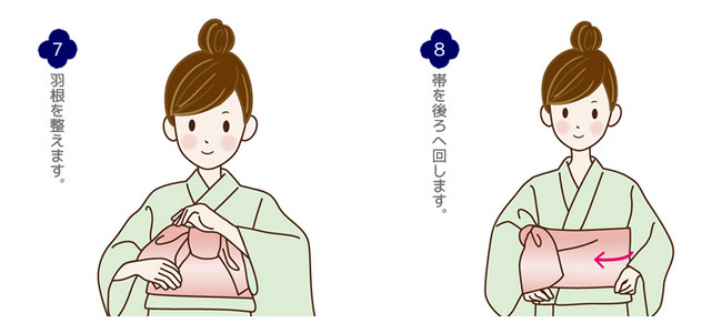 帯の結い方
